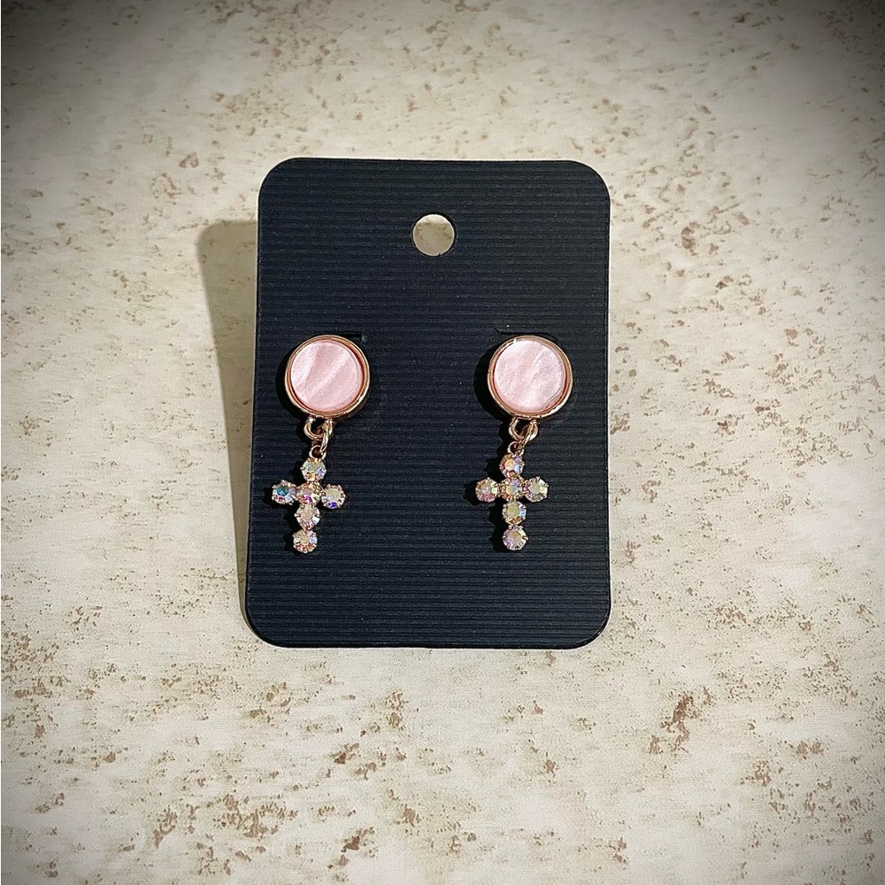 Cross Earrings Handmade